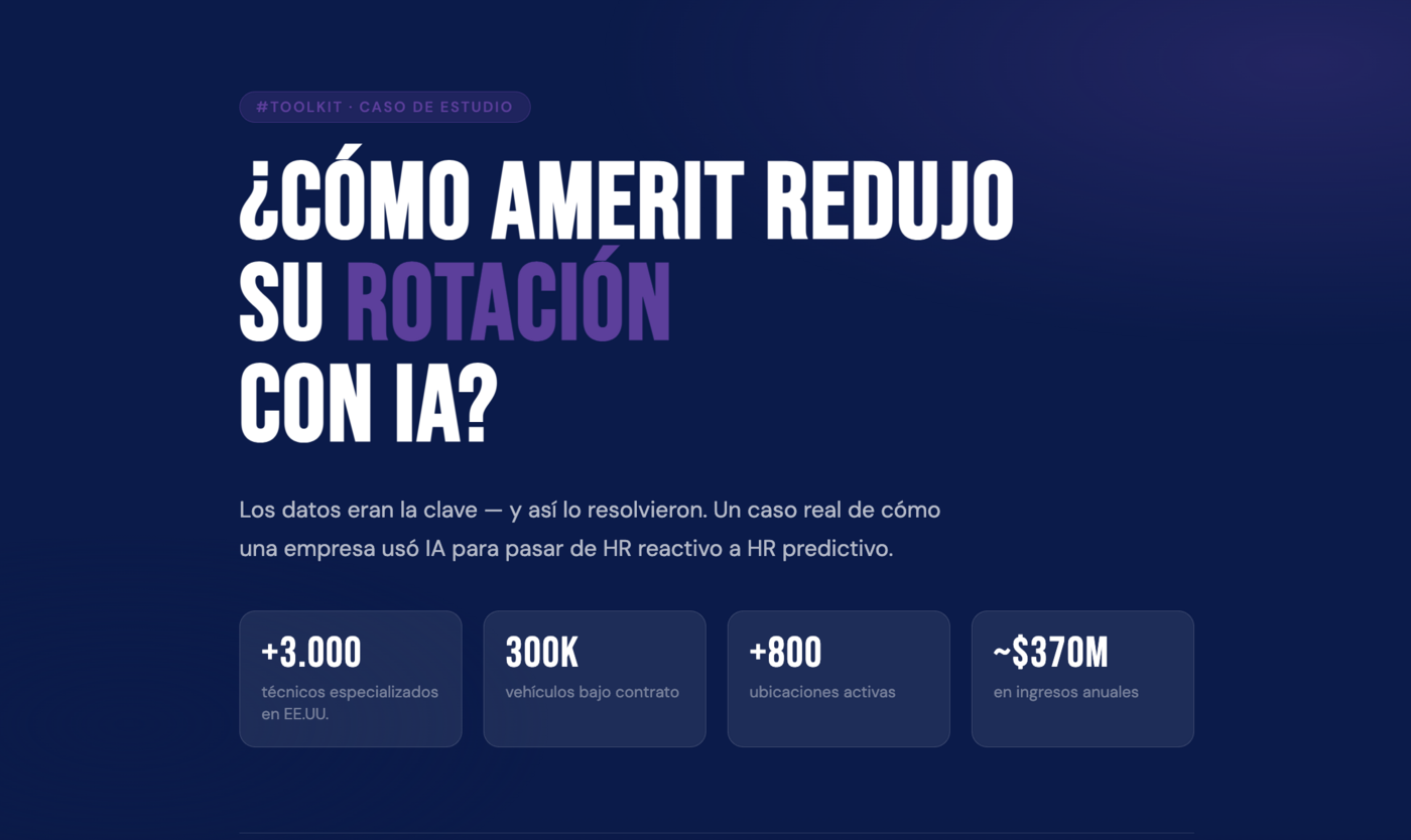 Portada de #AICase: Cómo Amerit redujo su rotación de personal con IA